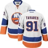 New York Islanders #91 John Tavares Authentic Away White Jersey - Blackhawks Player Jersey
