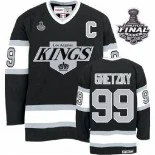 Youth CCM Los Angeles Kings Wayne Gretzky Premier Black Throwback Jersey With Stanley Cup Finals For Sale Size Small/Medium|Large/X Large