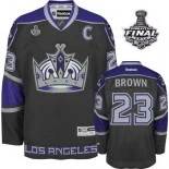 Dustin Brown Black Third Premier Jersey With Stanley Cup Finals For Sale Size M/48|L/50|XL/52|XXL/54|XXXL/56