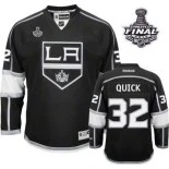 Youth Jonathan Quick Black Home Premier Jersey With Stanley Cup Finals For Sale Size Small/Medium|Large/X Large