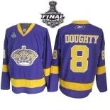 Drew Doughty Purple Authentic With Stanley Cup Jersey For Sale Size M/48|L/50|XL/52|XXL/54|XXXL/56
