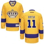 Los Angeles Kings #11 Anze Kopitar Premier Third Gold Jersey - Blackhawks Player Jersey