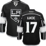 Los Angeles Kings #17 Milan Lucic Premier Home Black Jersey - Blackhawks Player Jersey