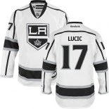 Los Angeles Kings #17 Milan Lucic Premier Away White Jersey - Blackhawks Player Jersey