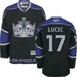 Los Angeles Kings #17 Milan Lucic Authentic Third Black Jersey - Blackhawks Player Jersey