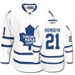 Toronto Maple Leafs #21 James Van Riemsdyk Premier Away White Jersey - Blackhawks Player Jersey