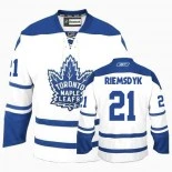 Toronto Maple Leafs #21 James Van Riemsdyk Authentic Third White Jersey - Blackhawks Player Jersey