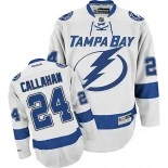 Tampa Bay Lightning #24 Ryan Callahan Premier Away White Jersey - Blackhawks Player Jersey