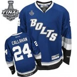 Tampa Bay Lightning #24 Ryan Callahan Premier Third 2015 Stanley Cup Royal Blue Jersey - Blackhawks Player Jersey