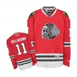 Chicago Blackhawks No.11 And rew Desjardins Authentic Red With White Skull Jersey Sale Size 48/M|50/L|52/XL|54/XXL|56/XXXL