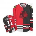 Chicago Blackhawks No.11 And rew Desjardins Authentic Red And Black Two Tone Red Skull Jersey Sale Size 48/M|50/L|52/XL|54/XXL|56/XXXL