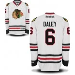 Chicago Blackhawks No.6 Trevor Daley Authentic White Road Jersey Sale Size 48/M|50/L|52/XL|54/XXL|56/XXXL