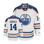 Edmonton Oilers #14 Jordan Eberle Authentic Away White Jersey - Blackhawks Player Jersey