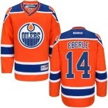 Edmonton Oilers #14 Jordan Eberle Authentic Third Orange Jersey - Blackhawks Player Jersey