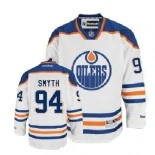 Edmonton Oilers #94 Ryan Smyth Premier Away White Jersey - Blackhawks Player Jersey