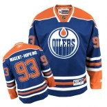 Edmonton Oilers #93 Ryan Nugent-Hopkins Premier Home Royal Blue Jersey - Blackhawks Player Jersey