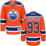 Edmonton Oilers #93 Ryan Nugent-Hopkins Authentic Third Orange Jersey - Blackhawks Player Jersey