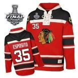 Tony Esposito Red Sawyer Hooded Sweatshirt Premier With 2013 Stanley Cup Finals Patch Jersey Size S|M|L|XL|XXL|XXXL|XXXXL