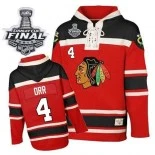 Bobby Orr Red Sawyer Hooded Sweatshirt Authentic With 2013 Stanley Cup Finals Patch Jersey Size S|M|L|XL|XXL|XXXL|XXXXL