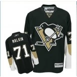 Pittsburgh Penguins #71 Evgeni Malkin Authentic Home Black Jersey - Blackhawks Player Jersey