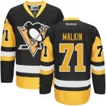 Pittsburgh Penguins #71 Evgeni Malkin Premier Third Black/Gold Jersey - Blackhawks Player Jersey