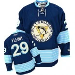 Pittsburgh Penguins #29 Marc-Andre Fleury Premier Third Navy Blue Vintage Jersey - Blackhawks Player Jersey