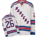 New York Rangers #26 Martin St. Louis Authentic Away White Jersey - Blackhawks Player Jersey