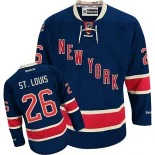 New York Rangers #26 Martin St. Louis Authentic Third Navy Blue Jersey - Blackhawks Player Jersey
