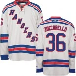 New York Rangers #36 Mats Zuccarello Premier Away White Jersey - Blackhawks Player Jersey