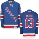 New York Rangers #13 Kevin Hayes Authentic Home Royal Blue Jersey - Blackhawks Player Jersey