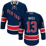 New York Rangers #13 Kevin Hayes Authentic Third Navy Blue Jersey - Blackhawks Player Jersey