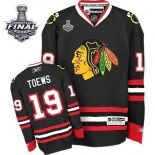 Jonathan Toews Premier Black With 2013 Stanley Cup Finals Patch Jersey Size S|M|L|XL|XXL|XXXL|XXXXL