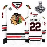 Troy Brouwer Premier White With 2013 Stanley Cup Finals Patch Jersey Size S|M|L|XL|XXL|XXXL|XXXXL