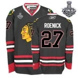 Jeremy Roenick Premier Black With 2013 Stanley Cup Finals Patch Jersey Size S|M|L|XL|XXL|XXXL|XXXXL