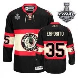 Tony Esposito Premier Black New Third With 2013 Stanley Cup Finals Patch Jersey Size S|M|L|XL|XXL|XXXL|XXXXL