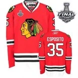 Tony Esposito Premier Red Home With 2013 Stanley Cup Finals Patch Jersey Size S|M|L|XL|XXL|XXXL|XXXXL