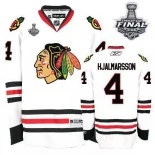 Niklas Hjalmarsson Premier White With 2013 Stanley Cup Finals Patch Jersey Size S|M|L|XL|XXL|XXXL|XXXXL