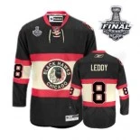 Nick Leddy Black New Third Premier With 2013 Stanley Cup Finals Patch Jersey Size S|M|L|XL|XXL|XXXL|XXXXL