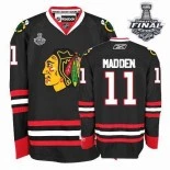 John Madden Authentic Black With 2013 Stanley Cup Finals Patch Jersey Size S|M|L|XL|XXL|XXXL|XXXXL