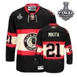 Stan Mikita Authentic Black New Third With 2013 Stanley Cup Finals Patch Jersey Size S|M|L|XL|XXL|XXXL|XXXXL