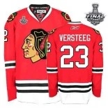 #23 Kris Versteeg Authentic Red Jersey With 2013 Stanley Cup Finals Size 48/M|50/L|52/XL|54/XXL|56/XXXL
