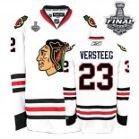 #23 Kris Versteeg Authentic White With 2013 Stanley Cup Finals Patch Jersey Size S|M|L|XL|XXL|XXXL|XXXXL