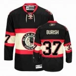 Adam Burish Authentic Black New Third Jersey Size S|M|L|XL|XXL|XXXL|XXXXL