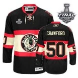 Corey Crawford Black New Third Authentic With 2013 Stanley Cup Finals Patch Jersey Size S|M|L|XL|XXL|XXXL|XXXXL