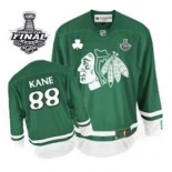 Patrick Kane Authentic Green St Pattys Day With 2013 Stanley Cup Finals Patch Jersey Size S|M|L|XL|XXL|XXXL|XXXXL
