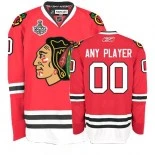 Reebok EDGE Chicago Blackhawks Customized Red Home Authentic Jersey (MEN & YOUTH)