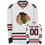 Reebok EDGE Chicago Blackhawks Customized White Road Authentic Jersey (MEN & YOUTH)
