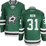 Dallas Stars #31 Antti Niemi Authentic Home Green Jersey - Blackhawks Player Jersey