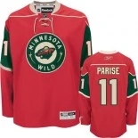 Minnesota Wild #11 Zach Parise Authentic Home Red Jersey - Blackhawks Player Jersey
