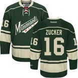 Minnesota Wild #16 Jason Zucker Premier Third Green Jersey - Blackhawks Player Jersey